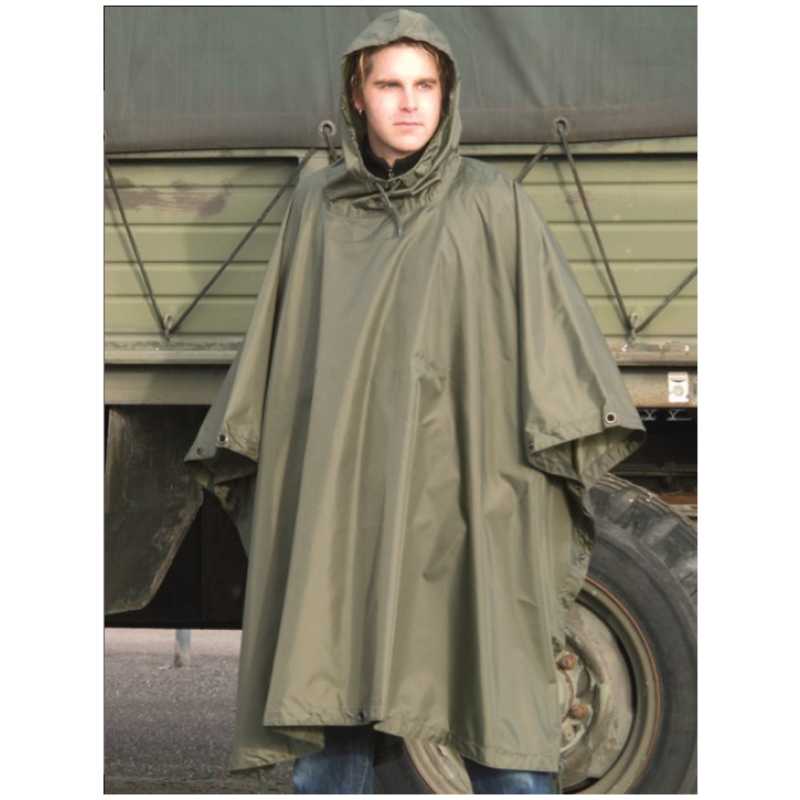 PONCHO IMPERMEABILE RIPSTOP - OD - MIL-TEC