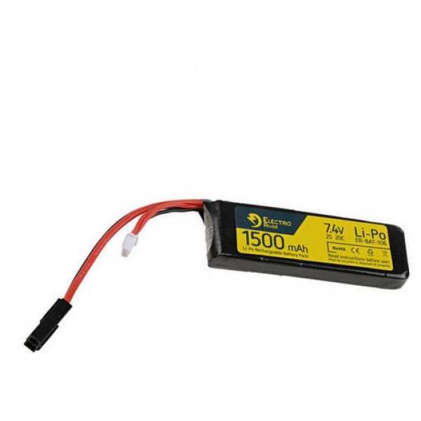 BATTERIA LIPO 7,4V 1500mAh 20C - ELECTRO RIVER