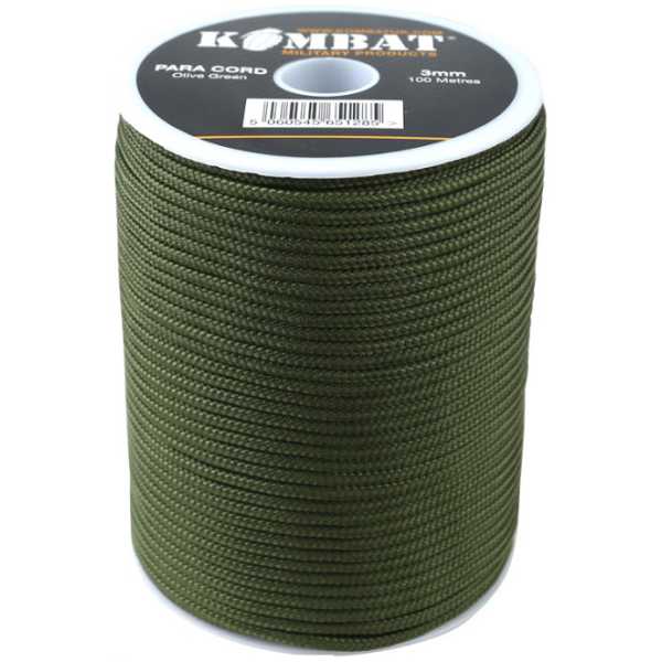 BOBINA PARACORD 100 METRI - OD GREEN - KOMBAT