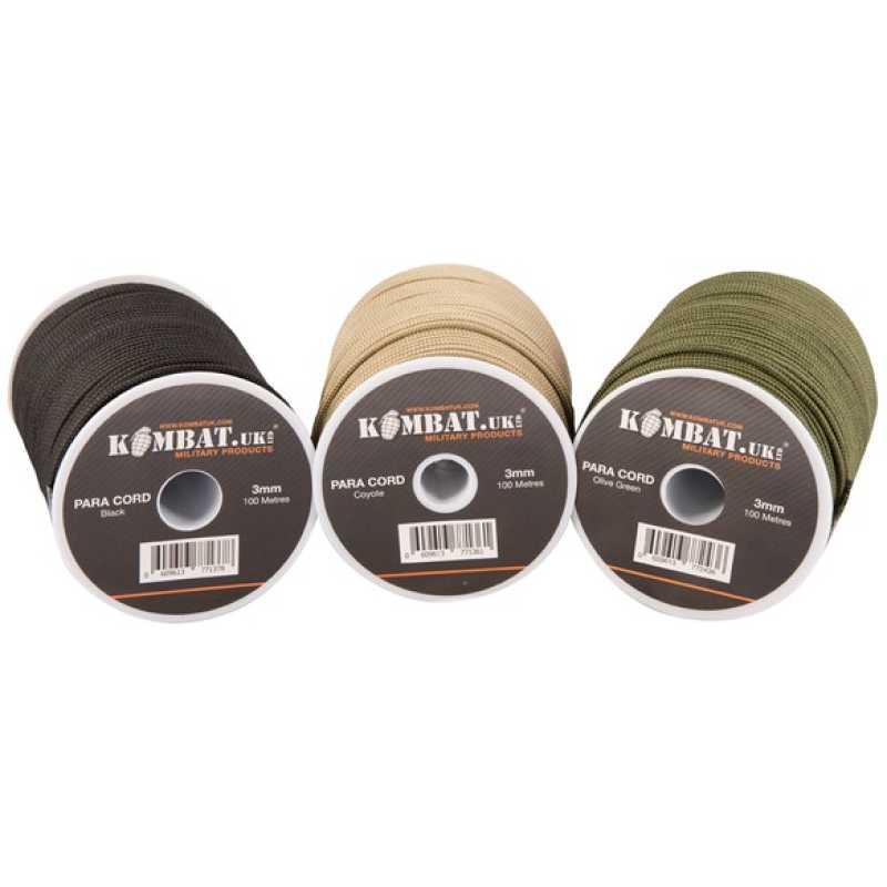 BOBINA PARACORD 100 METRI - COYOTE - KOMBAT - immagine 3