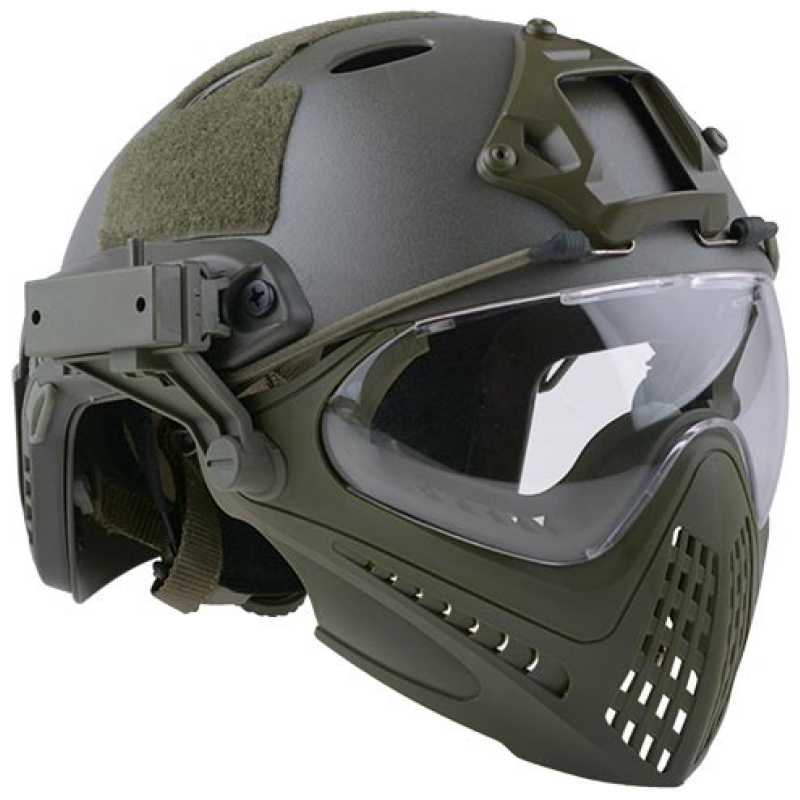 ELMETTO FAST PJ PILOTEER - OD GREEN - ULTIMATE TACTICAL