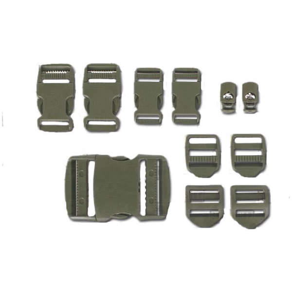 KIT FIBBIE E CLIP - OD GREEN - 101 INC