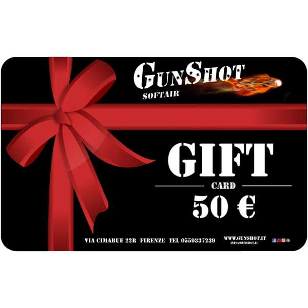 GUNSHOT GIFT CARD DA 50 EURO