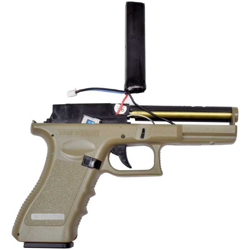 GLOCK 18C ELETTRICA MOSFET+LIPO GEN.4 - TAN - CYMA - immagine 4
