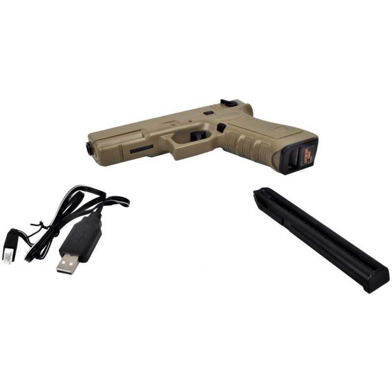 GLOCK 18C ELETTRICA MOSFET+LIPO GEN.4 - TAN - CYMA - immagine 3