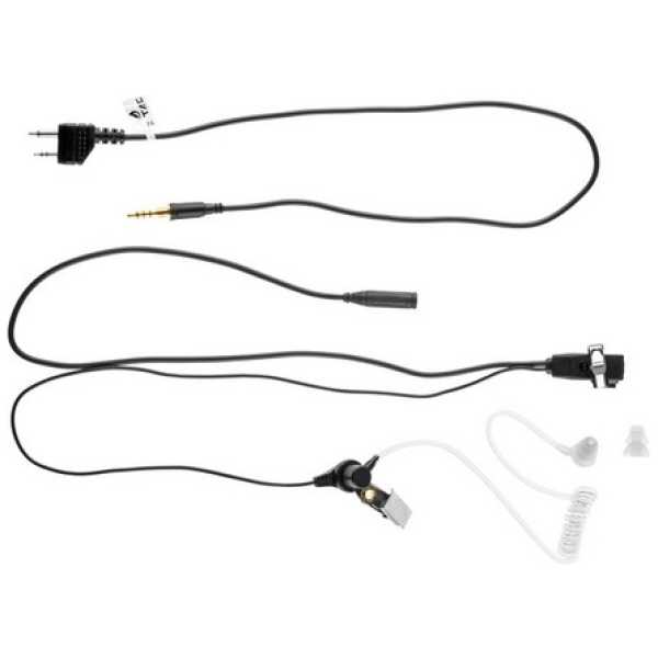 AURICOLARE FBI CON AURICOLARE PNEUMATICO 2 PIN PER MIDLAND - Z-TACTICAL