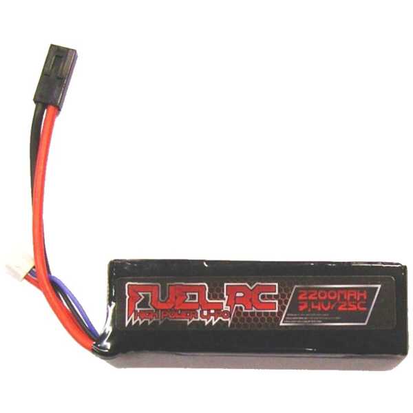 BATTERIA LIPO 7,4V 2200mAh 25C - FUEL