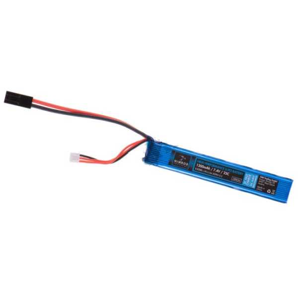 BATTERIA LIPO 7,4V 1300mAh 25C - NIMROD