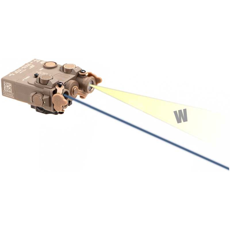 DBAL-A2 CON LASER BLU, TORCIA CREE LED - DARK EARTH - WADSN - immagine 3