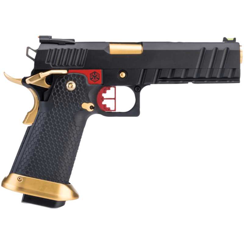 HI-CAPA HX2002 GBB - GOLD / RED - AW CUSTOM - immagine 2