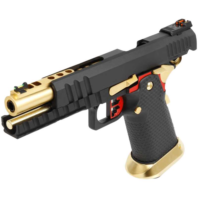 HI-CAPA HX2002 GBB - GOLD / RED - AW CUSTOM - immagine 6