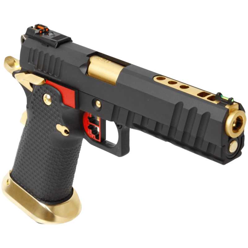 HI-CAPA HX2002 GBB - GOLD / RED - AW CUSTOM - immagine 4