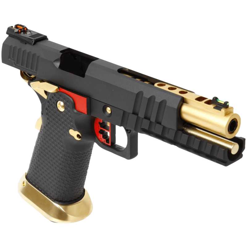 HI-CAPA HX2002 GBB - GOLD / RED - AW CUSTOM - immagine 3