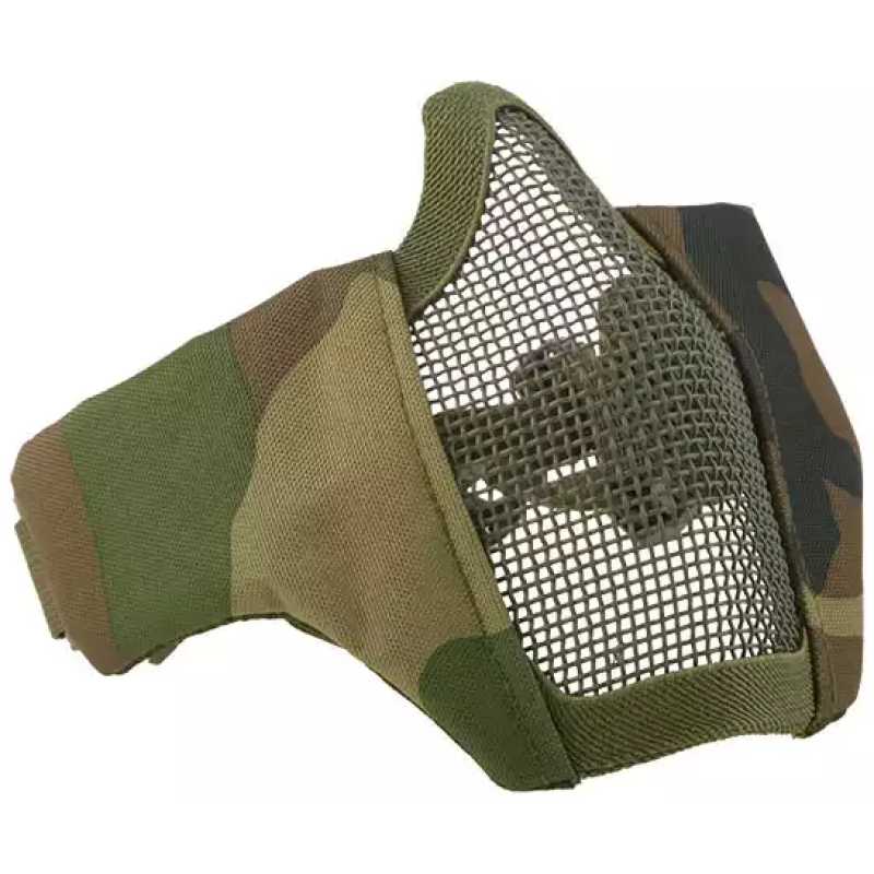 PARABOCCA STALKER EVO PER ELMETTO - WOODLAND - ULTIMATE TACTICAL - immagine 3