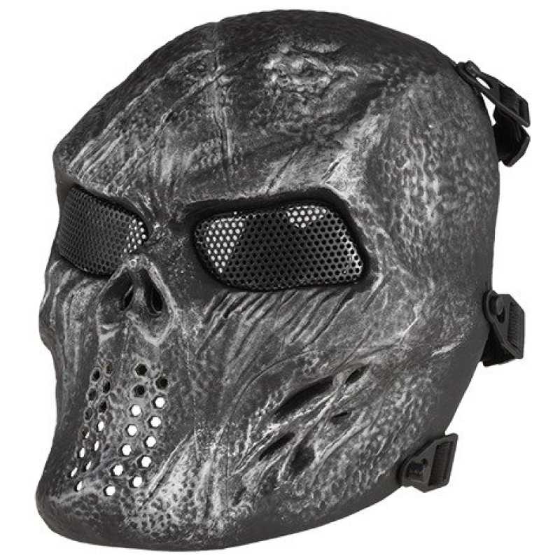 BLOODED SKULL MASK - GREY - ULTIMATE TACTICAL