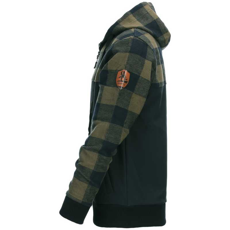 LUMBERSHELL SOFTSHELL - OD GREEN / NERO - FOSTEX - immagine 3
