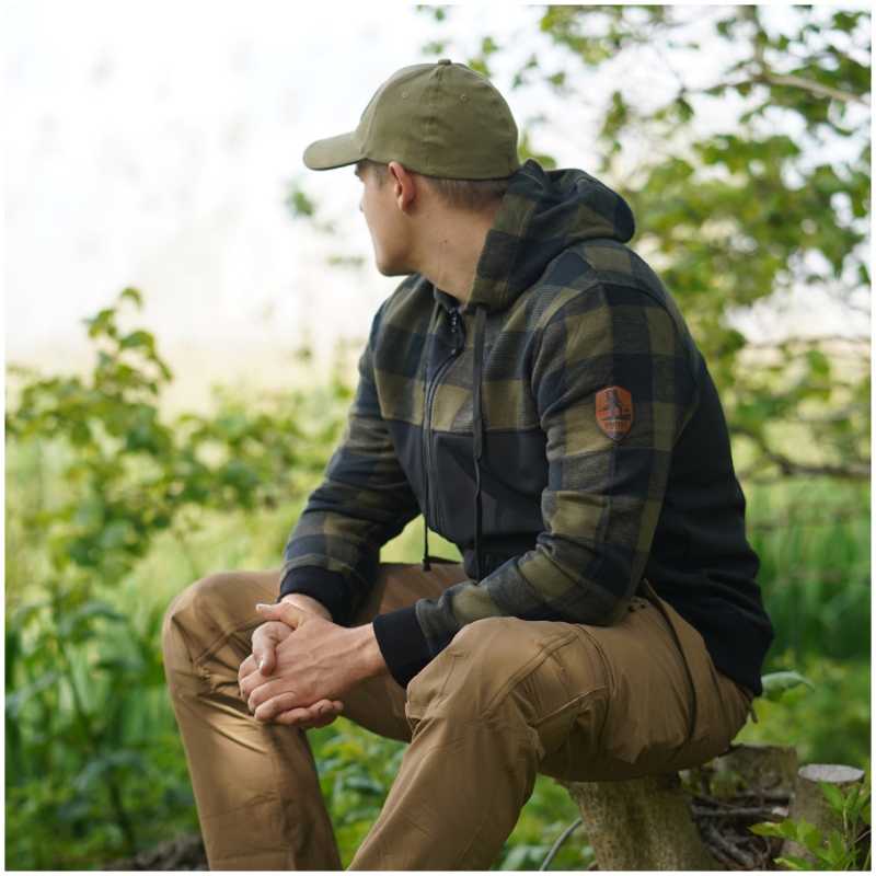 LUMBERSHELL SOFTSHELL - OD GREEN / NERO - FOSTEX - immagine 5