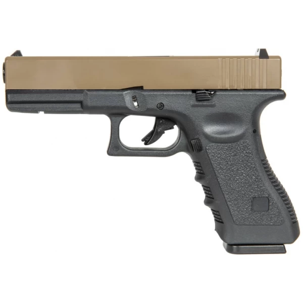 GLOCK 17 GBB - HALF BLACK - EAST & CRANE