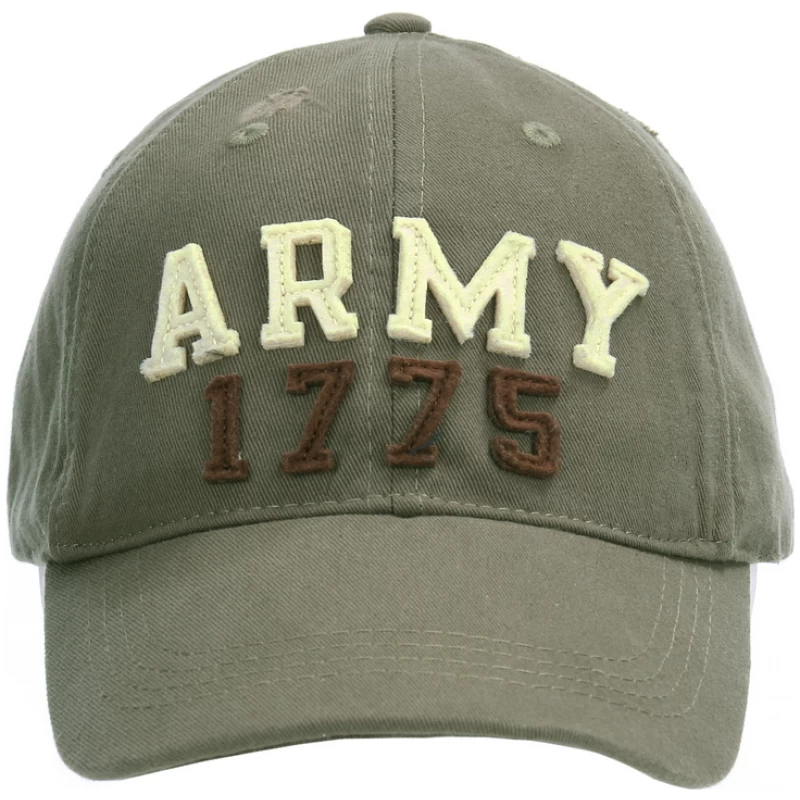 CAPPELLO BASEBALL STONE WASHED ARMY 1775 - OD GREEN - FOSTEX - immagine 2