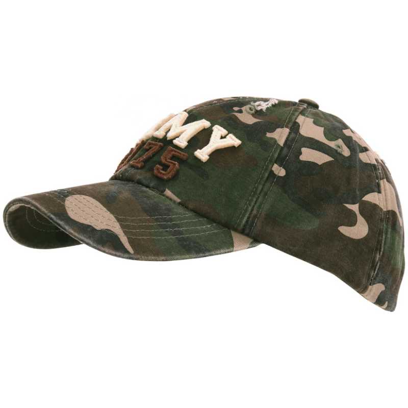 CAPPELLO BASEBALL STONE WASHED ARMY 1775 - WOODLAND - FOSTEX