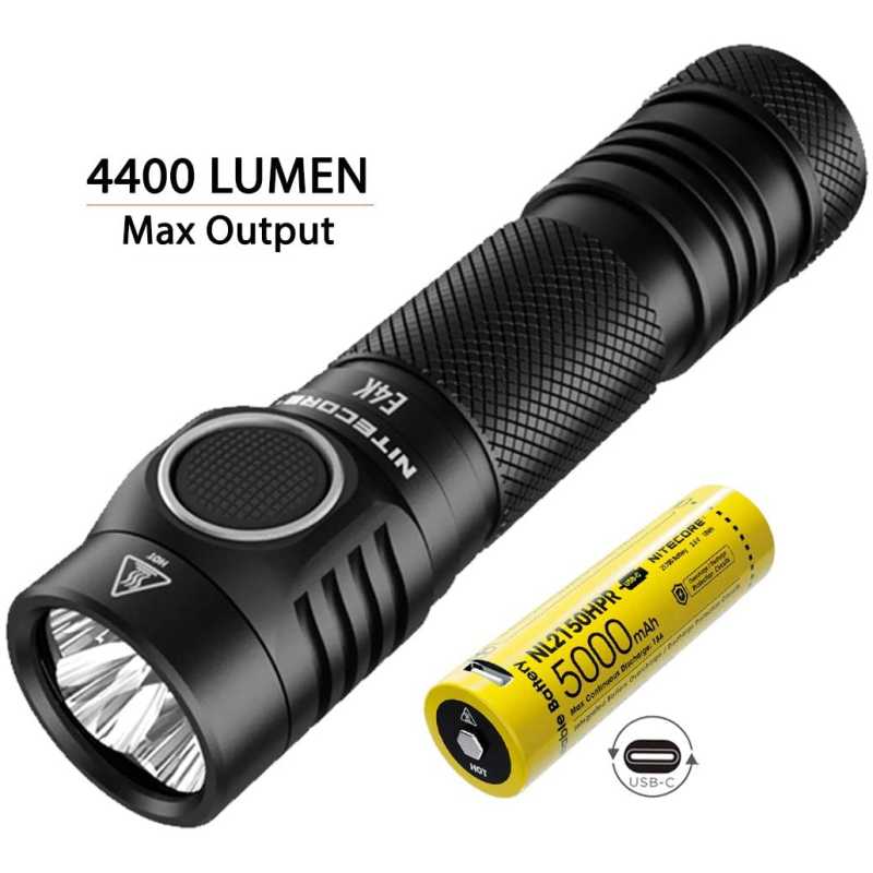 TORCIA E4K 4400 LUMEN - NITECORE - immagine 4