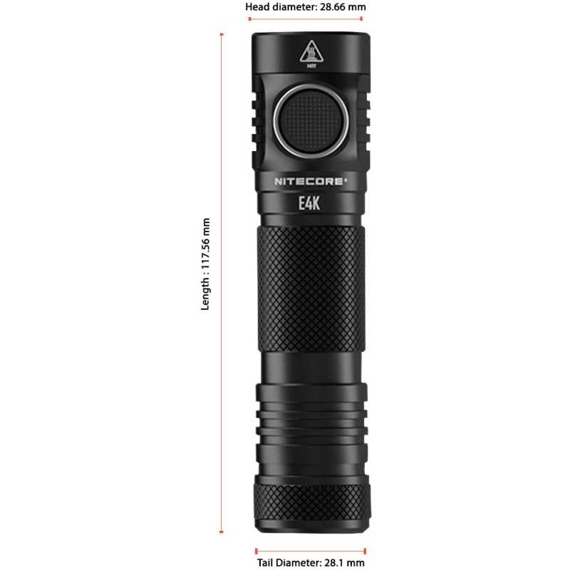 TORCIA E4K 4400 LUMEN - NITECORE - immagine 6