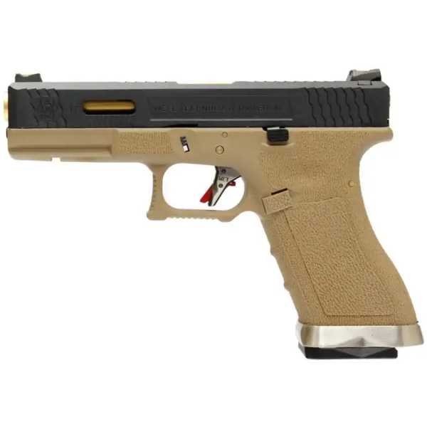 GLOCK 17 G-FORCE GBB - GOLD / DESERT- WE