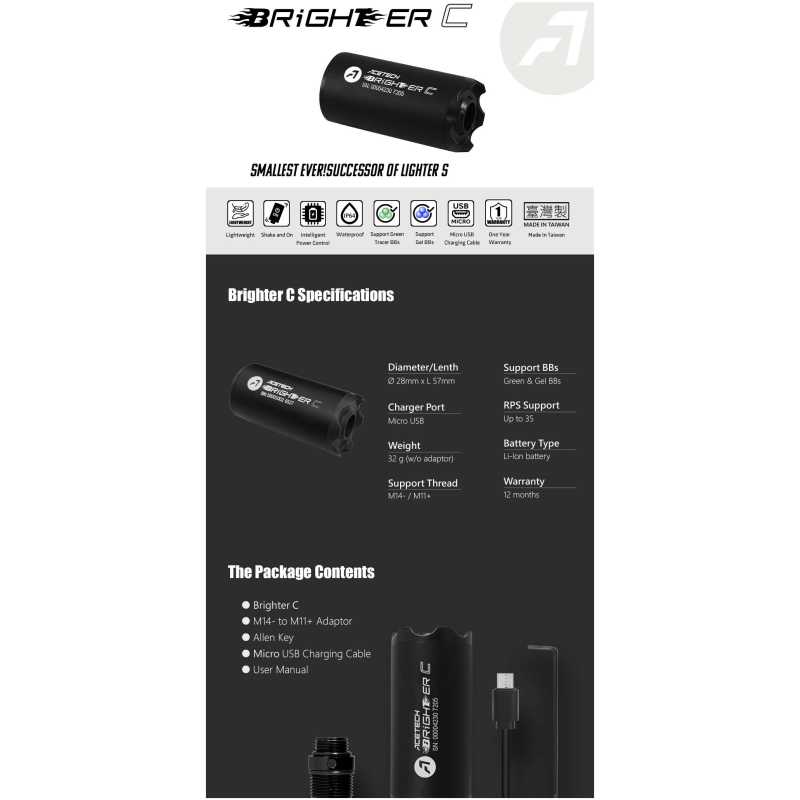 BRIGHTER C SILENZIATORE TRACCIANTE - ACETECH - immagine 8