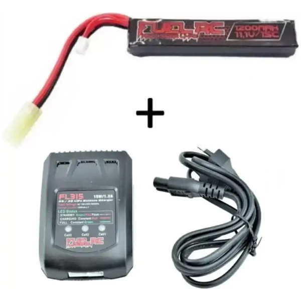 POWER PACK BATTERIA LIPO 11,1V + CARICABATTERIE - FUEL