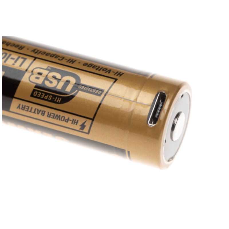 BATTERIA 18650 LI-ON 3,7V 2600MAH MICRO-USB RICARICABILE - CLAW GEAR - immagine 3