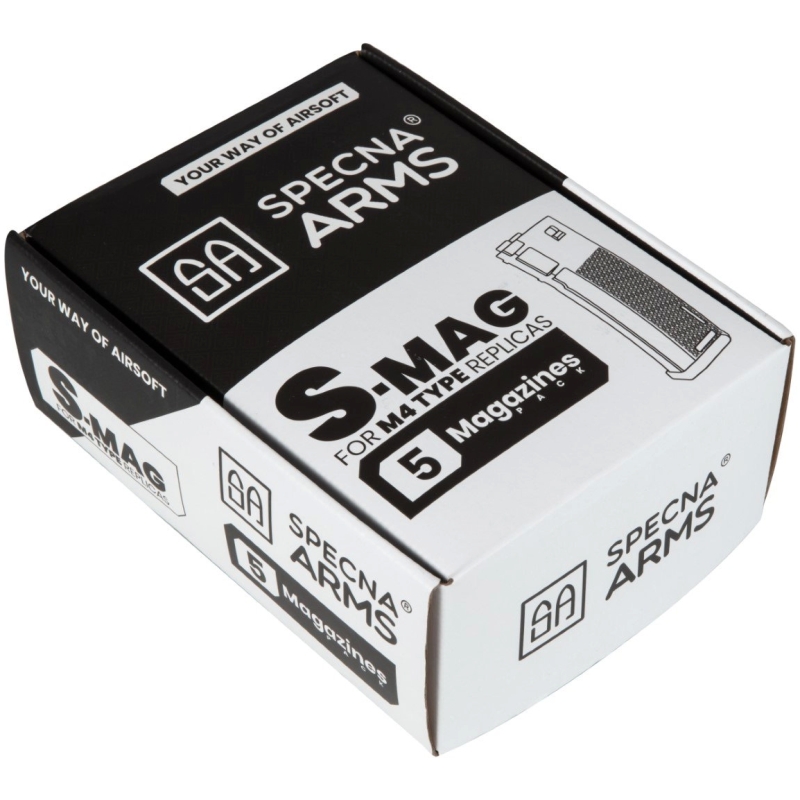 PACK 5X CARICATORE S-MAG M4 MONOFILARE 125 BB - TAN - SPECNA ARMS - immagine 3