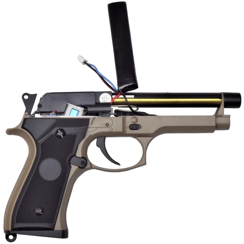BERETTA M92 ELETTRICA MOSFET+LIPO GEN.4 - TAN - CYMA - immagine 4