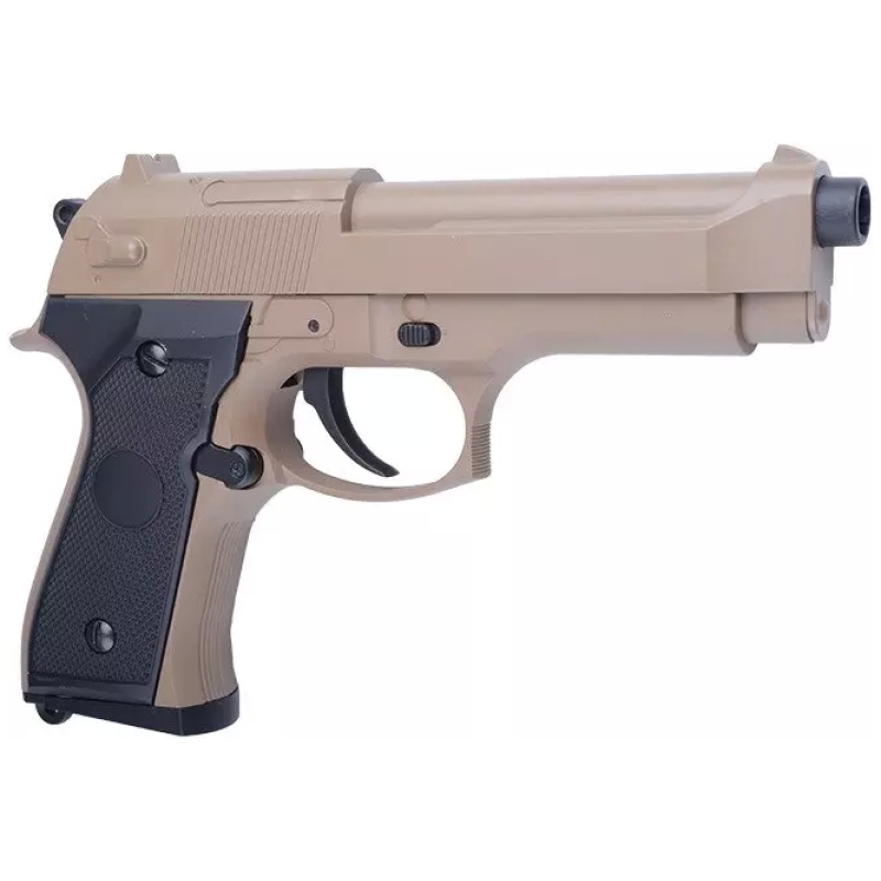BERETTA M92 ELETTRICA + LI-PO - TAN - CYMA - immagine 9
