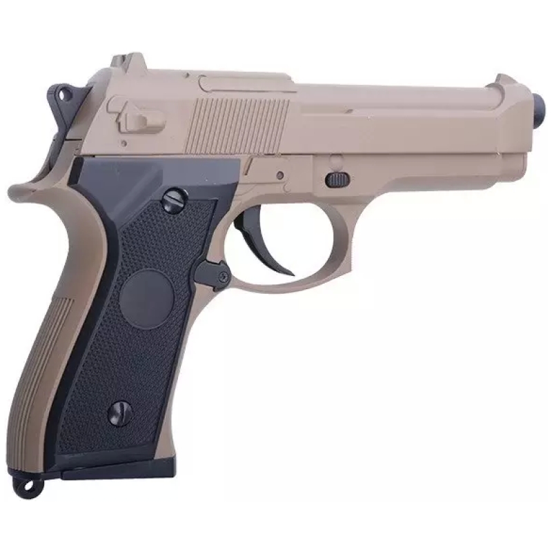 BERETTA M92 ELETTRICA + LI-PO - TAN - CYMA - immagine 7