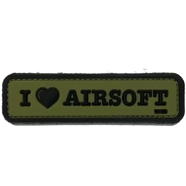 I LOVE AIRSOFT PATCH 3D
