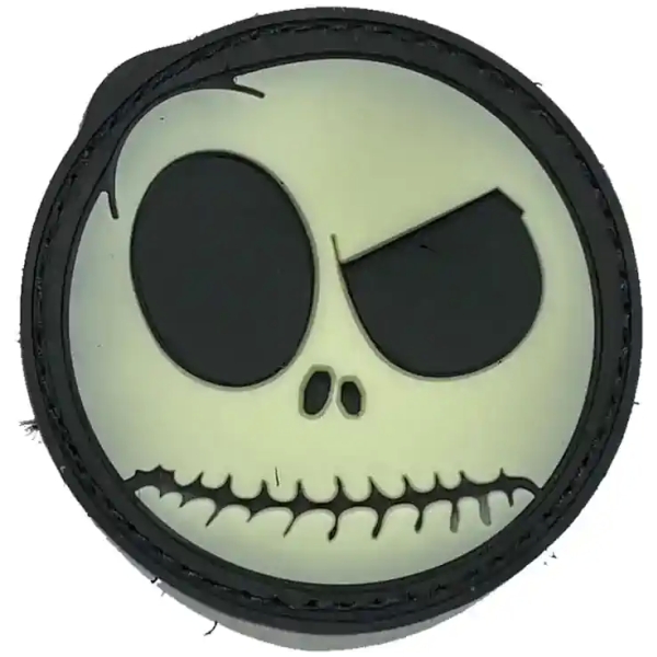 NIGHTMARE SMILEY PATCH 3D - FOSFORESCENTE