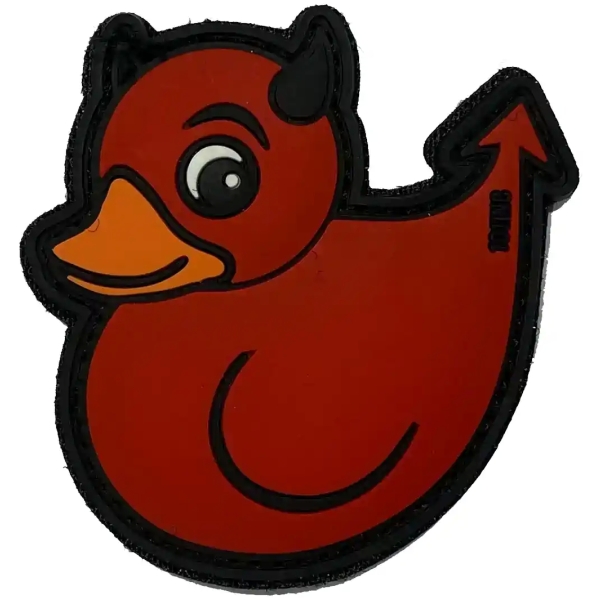 RED DEVIL DUCK PATCH 3D