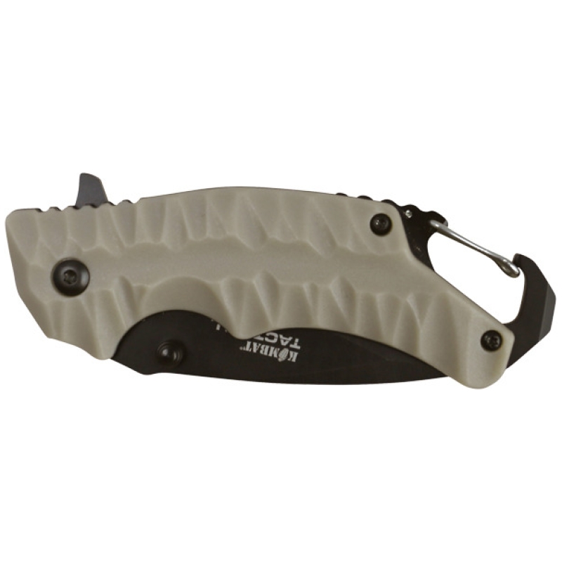 COLTELLO TATTICO ELITE / GATOR LOCK - COYOTE - KOMBAT - immagine 2