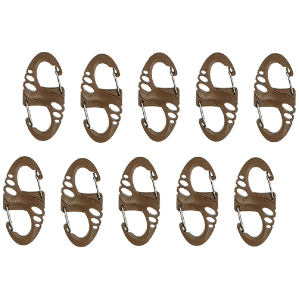 10X MOSCHETTONI S-HOOK - COYOTE - MIL-TEC