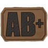 3D BLOOD AB+ PATCH 3D - DARK COYOTE