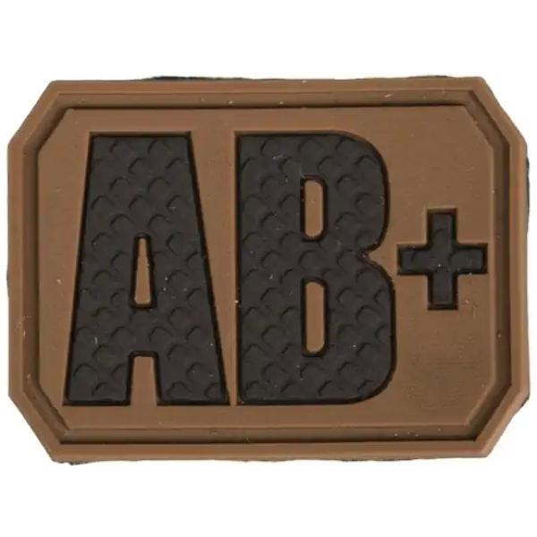 3D BLOOD AB+ PATCH 3D - DARK COYOTE