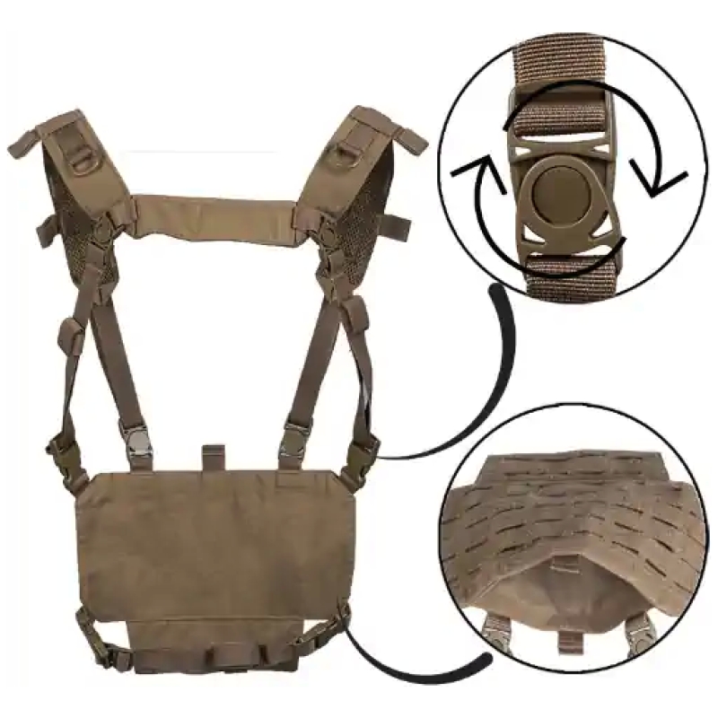 CHEST RIG LIGHTWEIGHT - DARK COYOTE - MIL-TEC - immagine 2