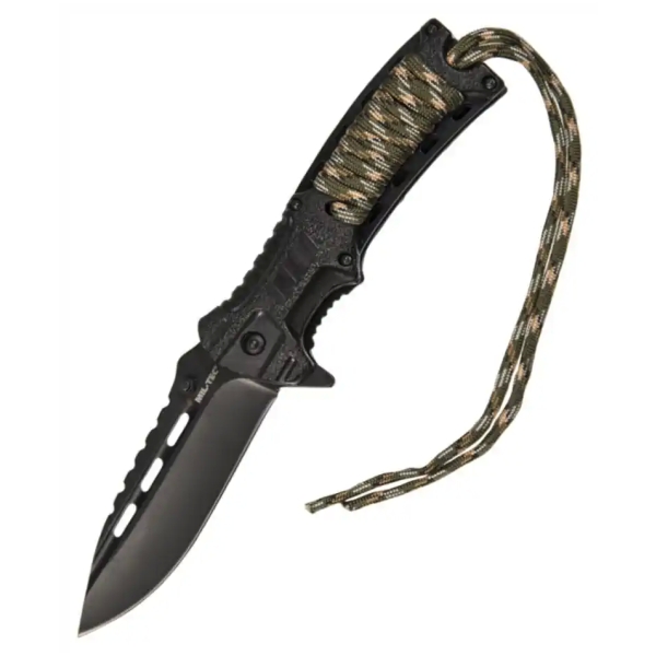 COLTELLO TATTICO CAMO ONE PARACORD CON ACCENDIFUOCO - MIL-TEC