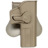 FONDINA RIGIDA DA CINTURA GLOCK 17 DX - DARK EARTH - AMOMAX