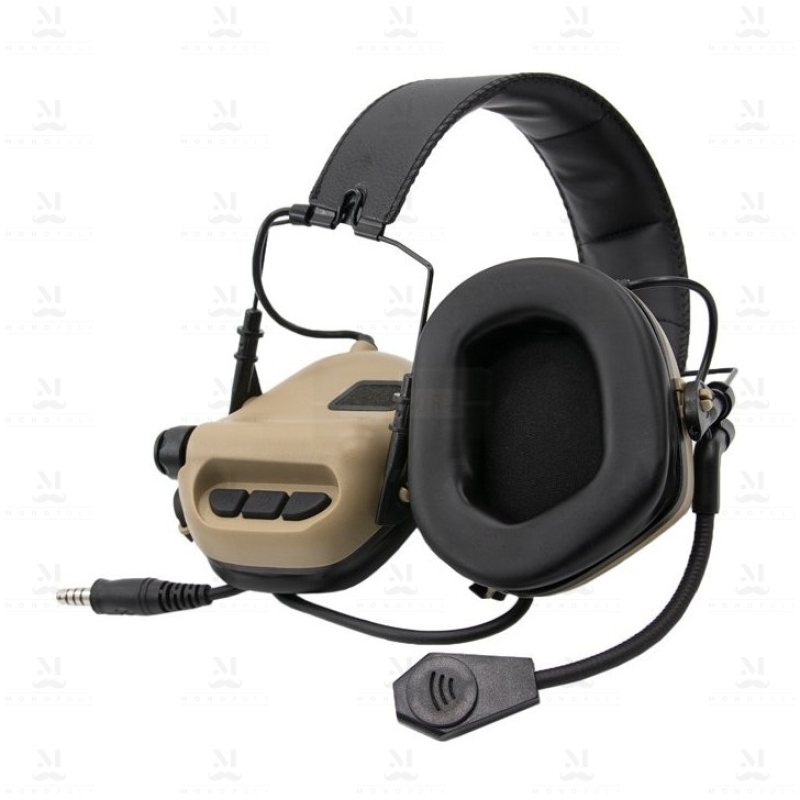 CUFFIE TATTICHE M32 HEADSET MOD.3 EARMOR - COYOTE - EARMOR - immagine 3
