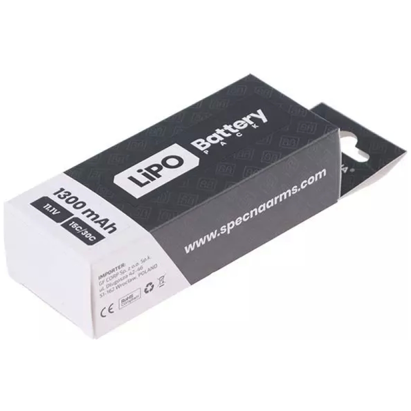 BATTERIA LIPO 11,1V 1300mAh 15/30C - SPECNA ARMS - immagine 2