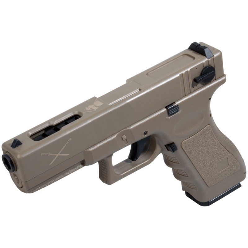 GLOCK 18C ELETTRICA YAKUZA MK2 LIPO+MOSFET GEN.4 - TAN - SAIGO DEFENSE - immagine 3