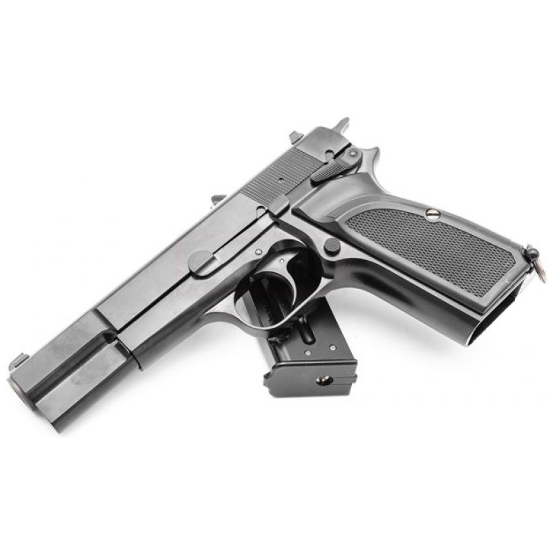 BROWNING MK3 HI-POWER FULL METAL GBB - SILVER - WE - immagine 3