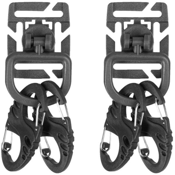 2X KIT MOSCHETTONI S-HOOK PER MOLLE - MIL-TEC