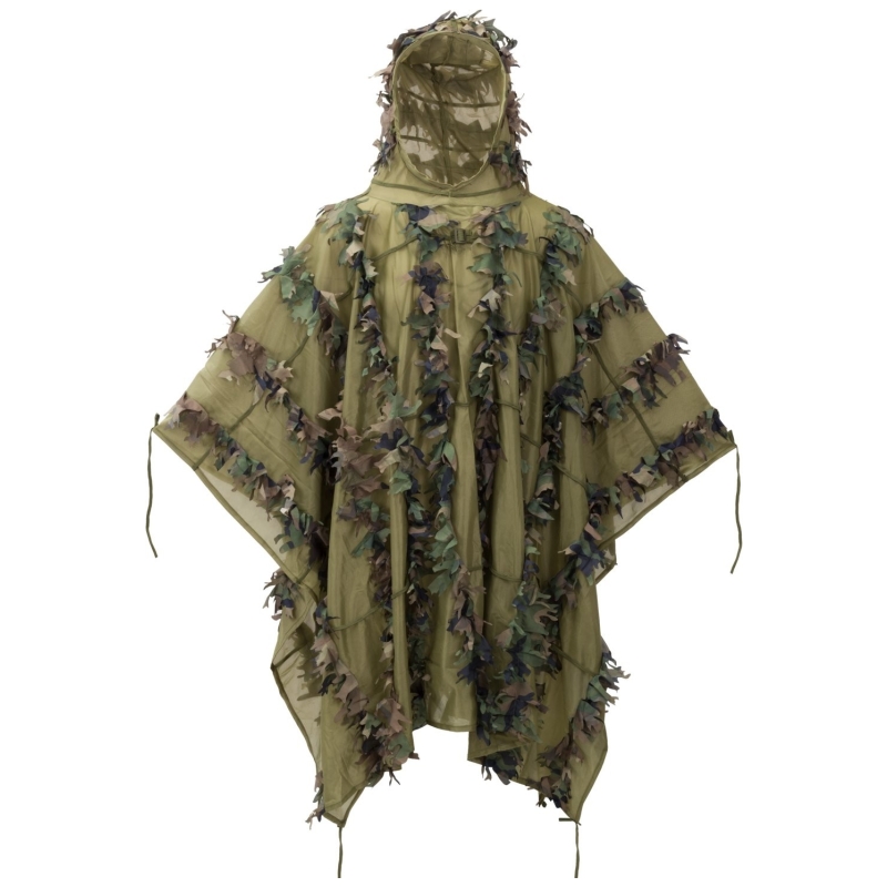 LEAF GHILLIE PONCHO - WOODLAND - HELIKON TEX - immagine 2